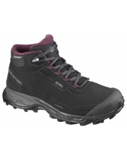 Buty damskie Salomon SHELTER CS WP  black/wine