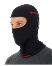 Kominiarka Brubeck unisex WOOL BALACLAVA czarna
