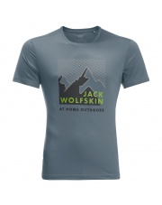 Koszulka Jack Wolfskin PEAK GRAPHIC T storm grey 