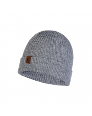 Czapka BUFF KNITTED kort light grey