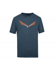 Koszulka męska Salewa LINES GRAPHIC DRY TEE premium navy melange