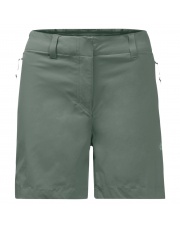 Spodenki damskie Jack Wolfskin W PEAK SHORT hedge green