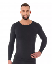 Koszulka męska Brubeck COMFORT WOOL grafit
