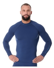 Koszulka męska Brubeck EXTREME THERMO dark blue