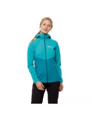 Kurtka damska Jack Wolfskin GO HIKE SOFTSHELL tile blue 