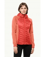 Kurtka damska Jack Wolfskin ROUTEBURN PRO HYBRID tango orange