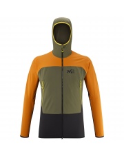 Softshell Millet FUSION XCS HOODIE ivy/maracuja 