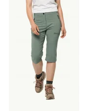 Szorty damskie Jack Wolfskin ACTIVATE LIGHT 3/4 picnic green