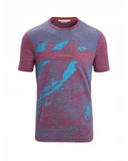 Koszulka Icebreaker SPHERE II SS TEE TRAIL berry