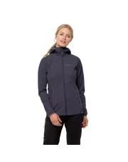 Kurtka softshell damska Jack Wolfskin GO HIKE graphite