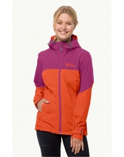 Kurtka damska Jack Wolfskin WEILTAL 2L vibrant orange