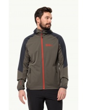 Kurtka Softshell Jack Wolfskin FELDBERG HOODY cold coffee