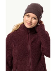 Czapka Jack Wolfskin RIB BEANIE berry