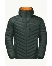 Kurtka puchowa męska Jack Wolfskin PASSAMANI HOODY olive