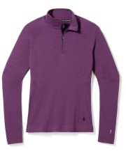 Koszulka damska Smartwool CLASSIC THERMAL 1/4 ZIP purple