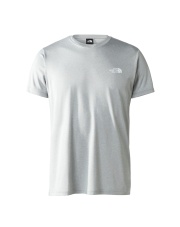 T-shirt męski The North Face REAXION RED BOX mid grey heather