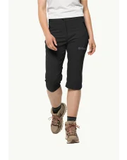 Spodnie damskie Jack Wolfskin ACTIVATE LIGHT 3/4 black