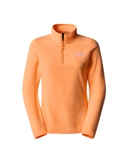 Bluza damska The North Face 100 Glacier 1/4 Zip bright cantaloupe 