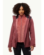 Kurtka damska Jack Wolfskin ROTWAND 3w1 red orche