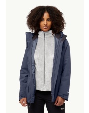 Kurtka damska Jack Wolfskin ROTWAND 3w1 graphite