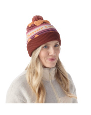 Czapka Smartwool KNIT WINTER PATTERN POM apricot