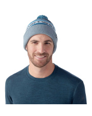Czapka Smartwool KNIT WINTER PATTERN POM twilight blue heather