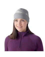 Czapka merino Smartwool REVERSIBLE CUFFED BEANIE light grey/foggy pines