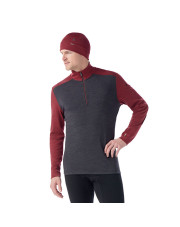 Koszulka męska Smartwool CLASSIC THERMAL 1/4 currant