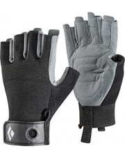 Rękawiczki wspinaczkowe Black Diamond CRAG HALF FINGER black/grey 