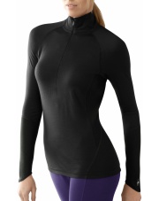 Koszulka damska Smartwool LIGHTWEIGHT ZIP T black