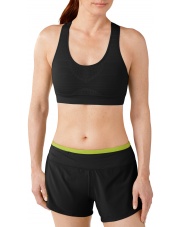 Stanik Smartwool W SEAMLESS RACERBACK BRA black