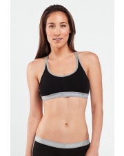 Stanik Icebreaker SPRITE RACERBACK BRA czarny