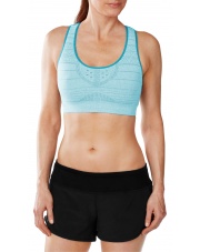 Stanik Smartwool W SEAMLESS RACERBACK BRA blue